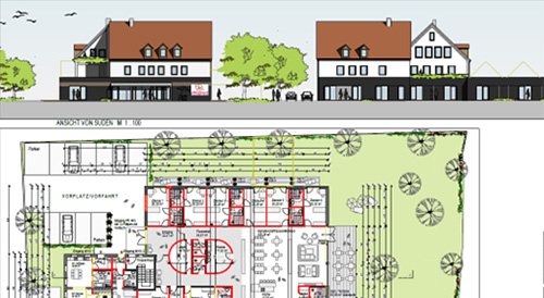 Ambulant betreute Pflegewohngemeinschaft für 12 Senioren