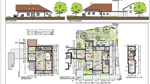 Eigenes Projekt: Umbau eines Wohnhauses in eine Tagespflege für Senioren für ca. 20 Gäste mit Betreiberwohnung
